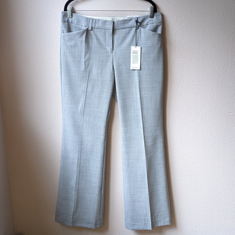 NWT Express - Light Gray Editor Flare Pants - Women's 12